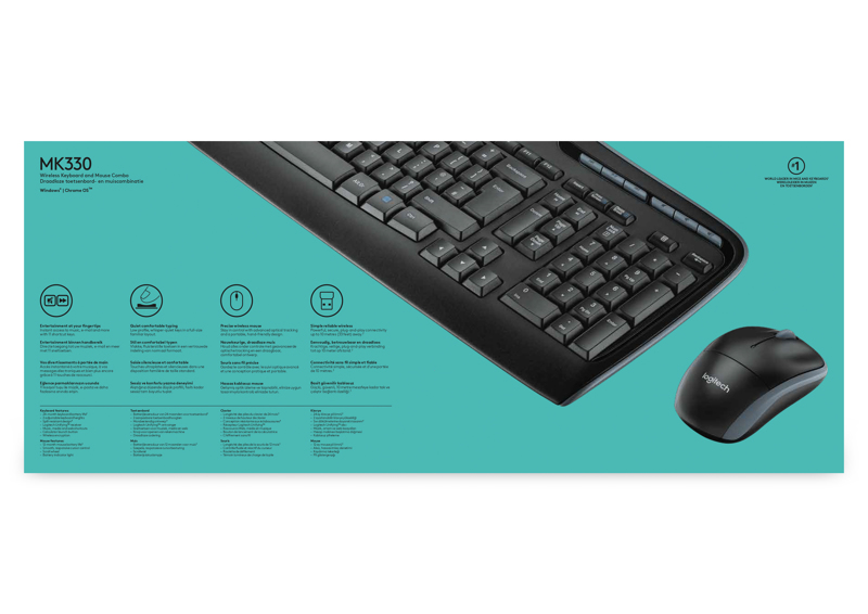 Logitech trådlös Combo MK330 - 920-003989