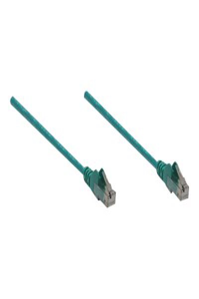 Intellinet Network Patch Cable - Cat6 - 5m - Green - CCA - U/UTP - PVC - RJ45 - Gold Plated Contacts - Snagless - Booted - Lifetime Warranty - Polybag - 5 m - Cat6 - U/UTP (UTP) - RJ-45 - RJ-45 - 343718