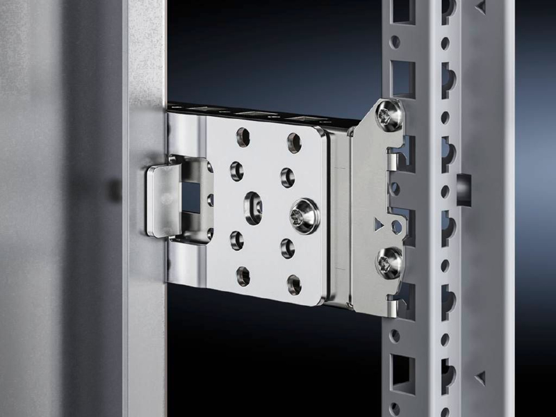 Rittal VX - Rack - Monteringsplatta - frame och bak - krom, galvaniserad (Packa med 10) - 8617351