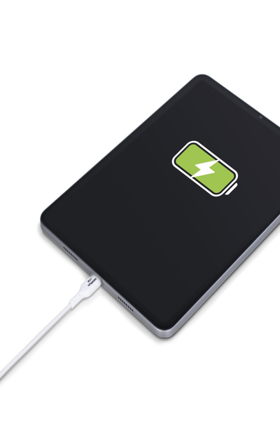 StarTech.com 1m vit USB-A till USB-C laddningskabel - USB2AC1MNCWHE