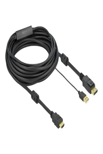 Delock Video-/ljudkabel - HDMI, USB (endast ström) hane till DisplayPort hane - 85967