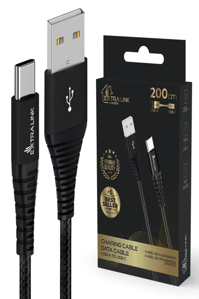 Câble USB-C vers USB-C 2 m Extralink CABESL01 Câble