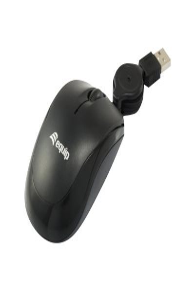 Souris optique de voyage Equip USB pour droitiers et gauchers - 1 000 ppp