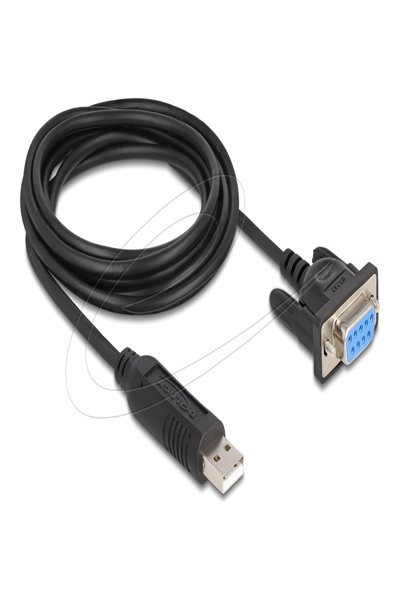 Delock USB 2.0 to Serial RS-232 Adapter Sub-D 9 Socket with Screws Compact - Adapter - Digital - 67382