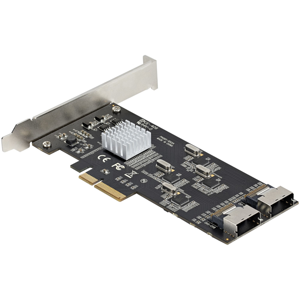 StarTech SATA PCIe Controller 8 Port - 6 Gbit/s PCI Express SATA adapter - SATA PCIe interface card - PCI-e x4 Gen 2 to SATA III - SATA HDD/SSD (8P6G PCIE SATA CARD) - 8P6G-PCIE-SATA-CARD