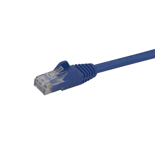 StarTech Cat6 Snagless Gigabit UTP network cable - Cat 6 RJ45 network cable with kink protection - patch cable - RJ-45 (M) - RJ-45 (M) - 1.0m - UTP - CAT 6 - pressed, smooth - blue (N6PATC1MBL) - N6PATC1MBL