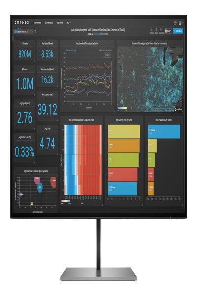 HP Z27q G3 QHD - 68.6 cm (27") - 2566 x 1440 pixels - Quad HD - LED - 5 ms - Silver - 1C4Z7AA