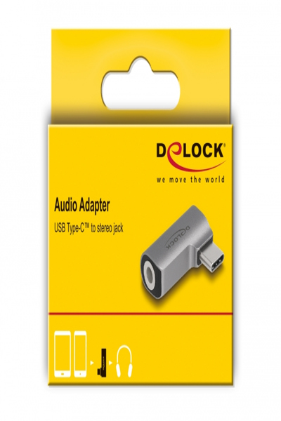 Delock Audio adapter - 24 pin USB-C male to 3.5mm audio jack female - 64192