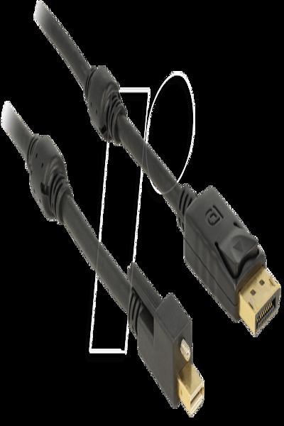 Delock DisplayPort-kabel - DisplayPort (hane) till Mini DisplayPort (hane) - 83722