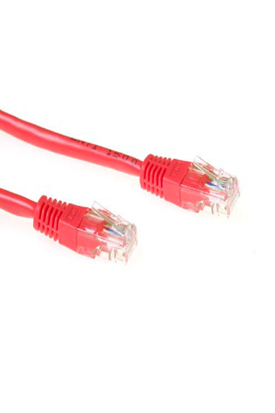 ACT Red 1.5 meter U/UTP CAT5E patch cable with RJ45 connectors - 1.5 m - Red