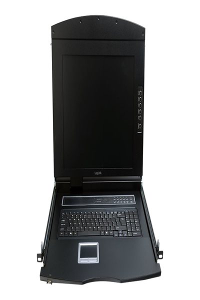 LogiLink 19" LCD KVM-konsol 17" TFT US-tangentbord - LC702US