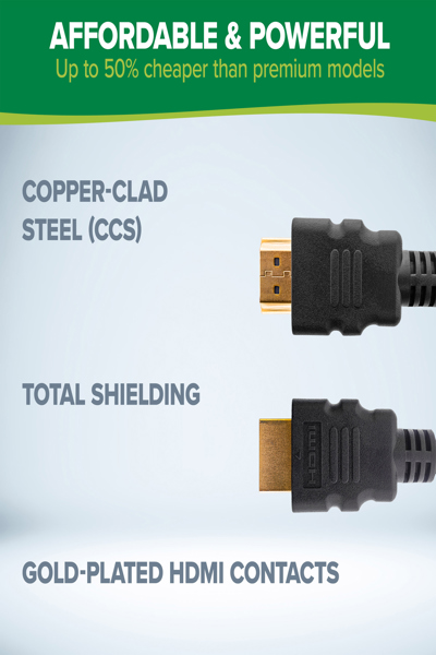 Câble HDMI InLine - HDMI haute vitesse avec Ethernet - mâle / mâle - noir - 2 m