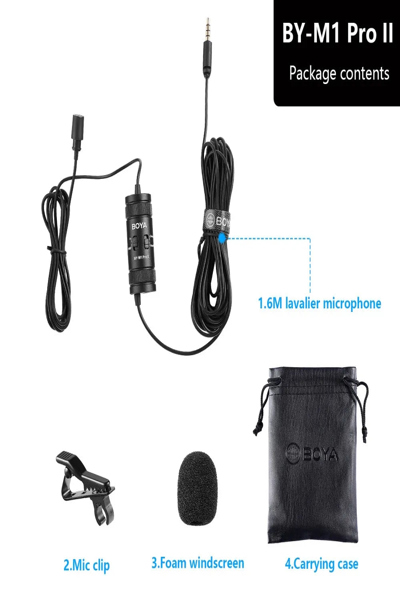 BOYA BY-M1 PRO II Lavalier-Krawattenmikrofon - Microphone