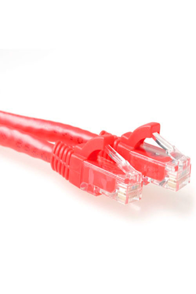 ACT Red 2 meter U/UTP CAT6 patch cable snagless with RJ45 connectors - 2 m - Cat6 - U/UTP (UTP) - RJ-45 - RJ-45 - Red