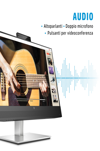 HP E24MV G4 Conferencing Monitor: 24-inch (60.5 cm) conferencing monitor. - 169L0E9#ABU