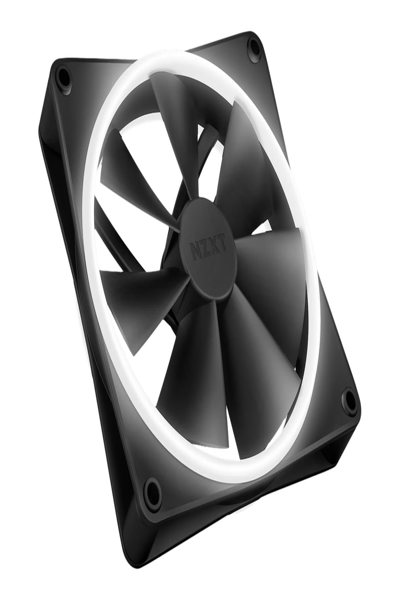 NZXT F140 RGB DUO Sort - RF-D14DF-B1