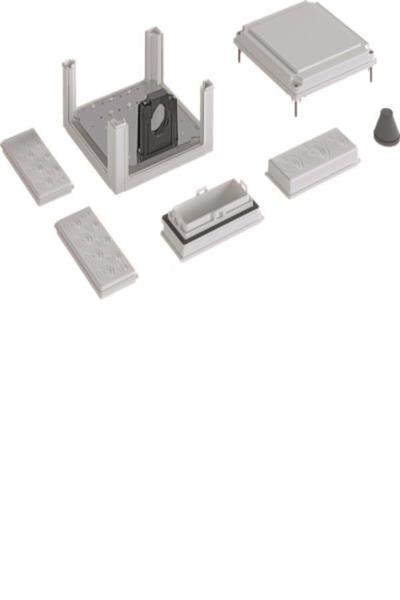 Boîte de jonction Hager U84LM 324x307x149 SKII pour BG 113