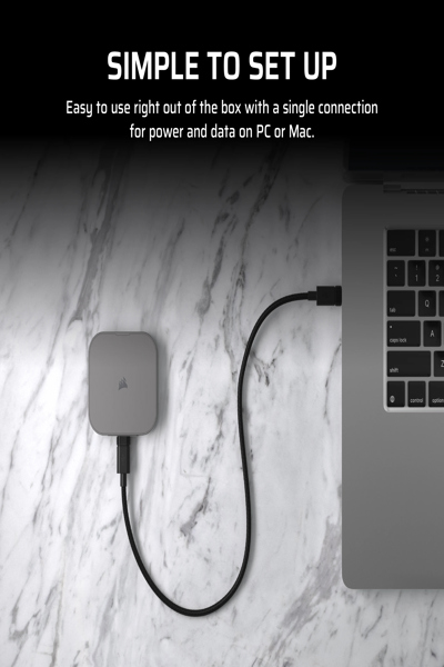 Corsair EX400U 1TB External SSD Storage - CSSD-EX400U1TB