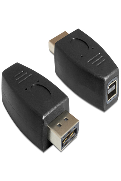 Delock DisplayPort-adapter - DisplayPort (hane) till Mini DisplayPort (hona) - 65237