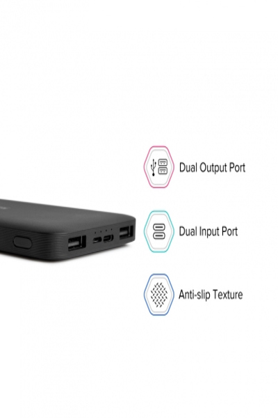 Batterie externe Xiaomi Redmi 10 000 mAh 20 W, noire