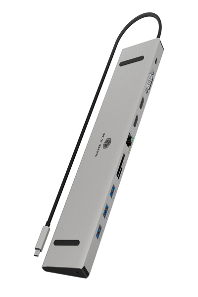 ICY BOX Dockningsstation USB-C till HDMI/VGA - IB-DK2106A-CPD