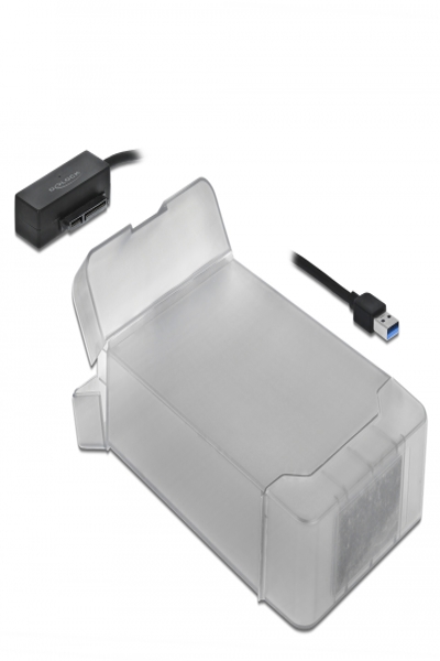Delock USB Typ-A till SATA-omvandlare med 3,5" skyddshölje - 64086