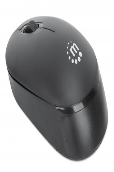 Manhattan Performance III Wireless Mouse - Black - 1000dpi - 2.4Ghz (up to 10m) - USB - Optical - Ambidextrous - Three Button with Scroll Wheel - USB nano receiver - AA battery (not included) - Low friction base - Three Year Warranty - Retail Box - Ambidextrous - O - 190145