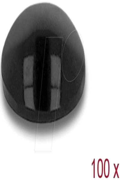 Delock Gummifötter - svarta - 18306