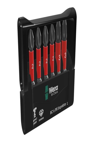 Wera Bit-Check - 6 pc(s) - Phillips - PH 2 - PH 3 - 4x PH 2x50 mm 2x PH 3x50 mm - 5057691001