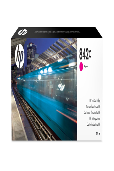 HP 842C 775-ml Magenta PageWide XL Ink Cartridge: Standard Yield - C1Q55A