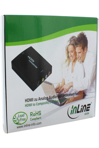 Convertisseur HDMI vers S-Vidéo en ligne + convertisseur audio RCA