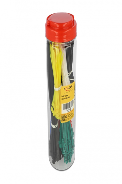 Delock Coffret assortiment de colliers de serrage 600 pièces couleurs assorties