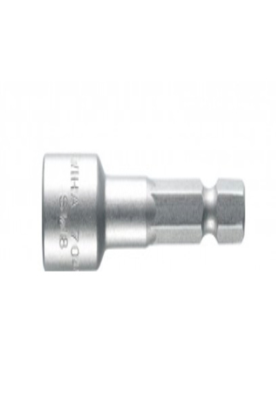 Wiha 04634, 1 pièce(s), Hexagonal, 25,4 / 4 mm (1 / 4"), Acier au chrome-vanadium, Acier inoxydable, 55 mm