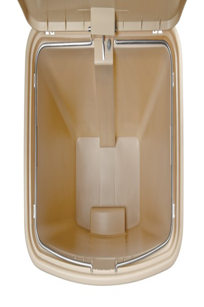 Dymo Rubbermaid 1883552 - 90 L - Rectangular - Resin - Beige - Pedal - Plastic
