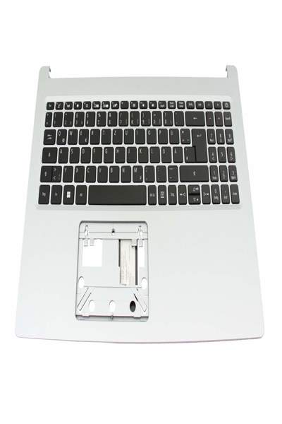Acer 6BHVUN70122 Keyboard incl. Topcase DE German black/silver - Keyboard