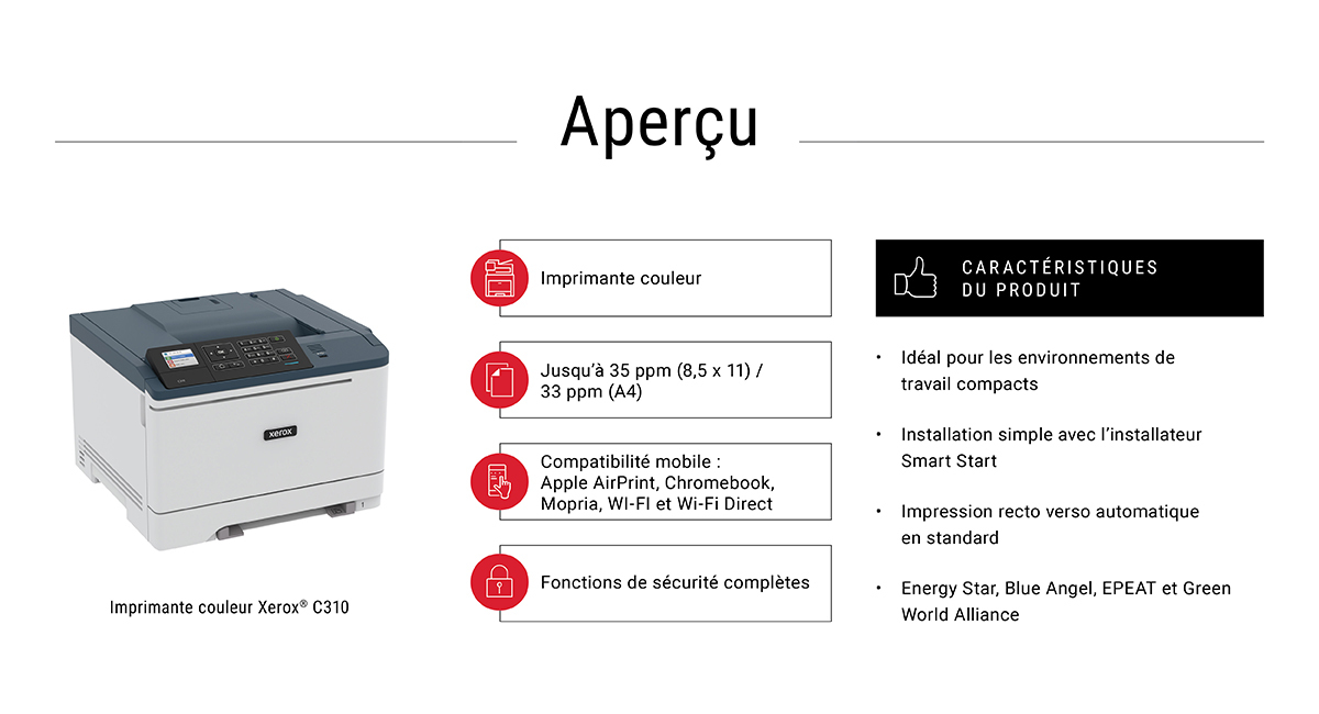 Xerox C310 Color Laser Printer - C310V_DNI