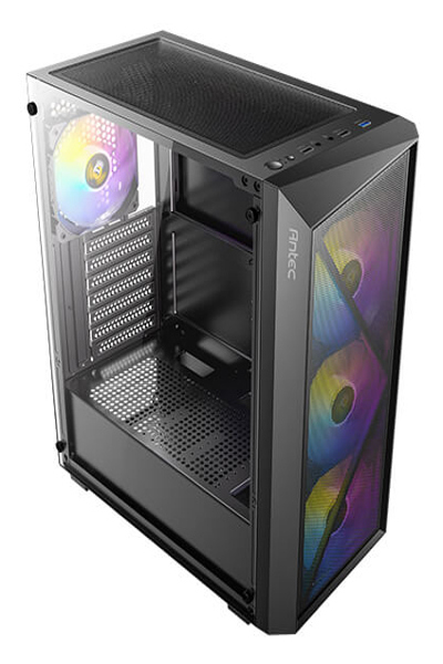Antec AX67 ARGB Mid Tower Gaming Bl - Midi/Minitower - Mini tower - 0-761345-10207-0