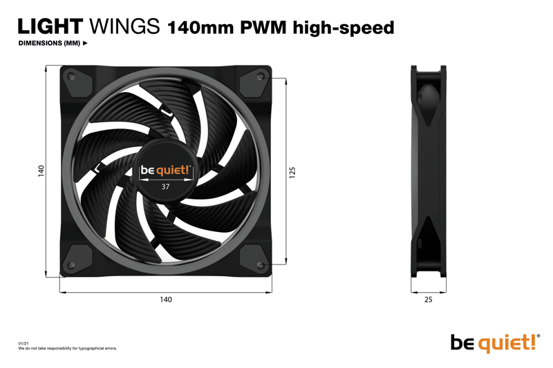 Be Quiet! Light Wings - Case fans - BL075