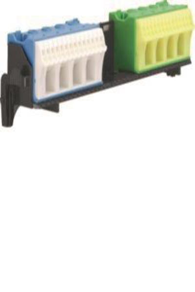 Support Hager FZ382 avec 2x18 bornes PE N