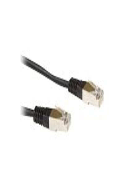 ACT Black 1 meter LSZH SFTP CAT6 patch cable with RJ45 connectors - 1 m - Black
