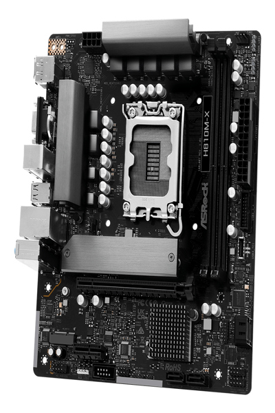 ASRock H810M-X micro ATX moderkort - 90-MXBS4-A0UAYZ
