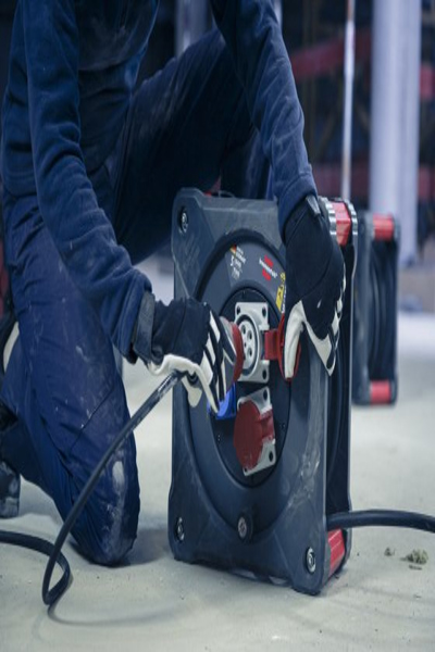 Brennenstuhl 9222300120, Svart, Blå, Röd, Plast, 3 AC-uttag, CEE, Typ E / F, Rak, 30 m - 9222300120