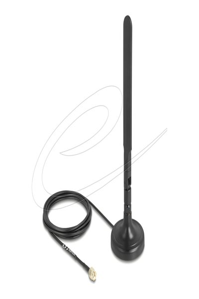 Delock WiFi 6 Antenna RP-SMA Plug omnidirectional 3 dB - 10039