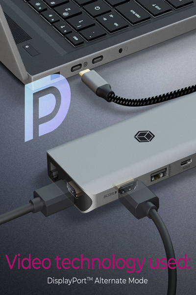 ICY BOX IB-DK4061-CPD USB-C 12-portars dockningsstation - IB-DK4061-CPD