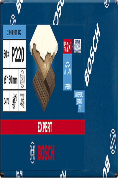 Bosch Expert C470 Schleifblatt O 150mm K220 Multilochung 50 Stueck fÃƒÂ¼r