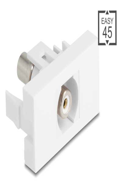 Delock Easy 45 Modul Buchse zu Cinch weiÃƒÅ¸ - 90858