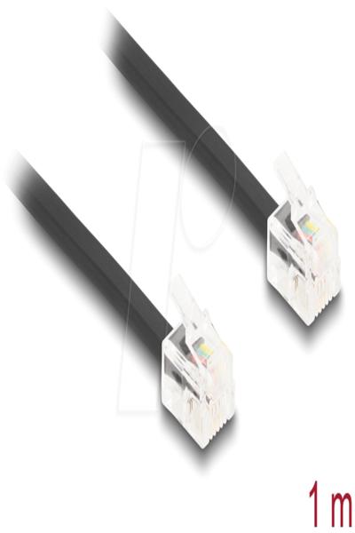 Delock Phone cable - RJ-11 (M) to RJ-11 (M) - 88301