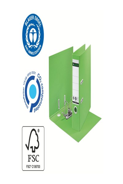 Esselte Leitz Ordner Recycle 180° A4 Breit GrÃ¼n