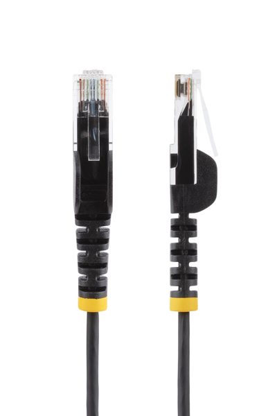 StarTech.com 1m tunn LSZH CAT6 Ethernet-kabel, 10 Gigabit Snagless RJ45 100W PoE patchkabel, CAT 6 10GbE UTP nätverkskabel med dragavlastning, svart, Fluke-testad/ETL, låg rökhalt, halogenfri - N6PAT100CMBKS