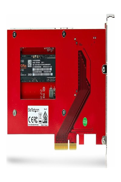StarTech.com M.2 to U.3 Adapter, For M.2 NVMe SSDs, PCIe M.2 Drive to 2.5inch U.3 (SFF-TA-1001) Host Adapter/Converter, TAA Compliant - 1M25-U3-M2-ADAPTER